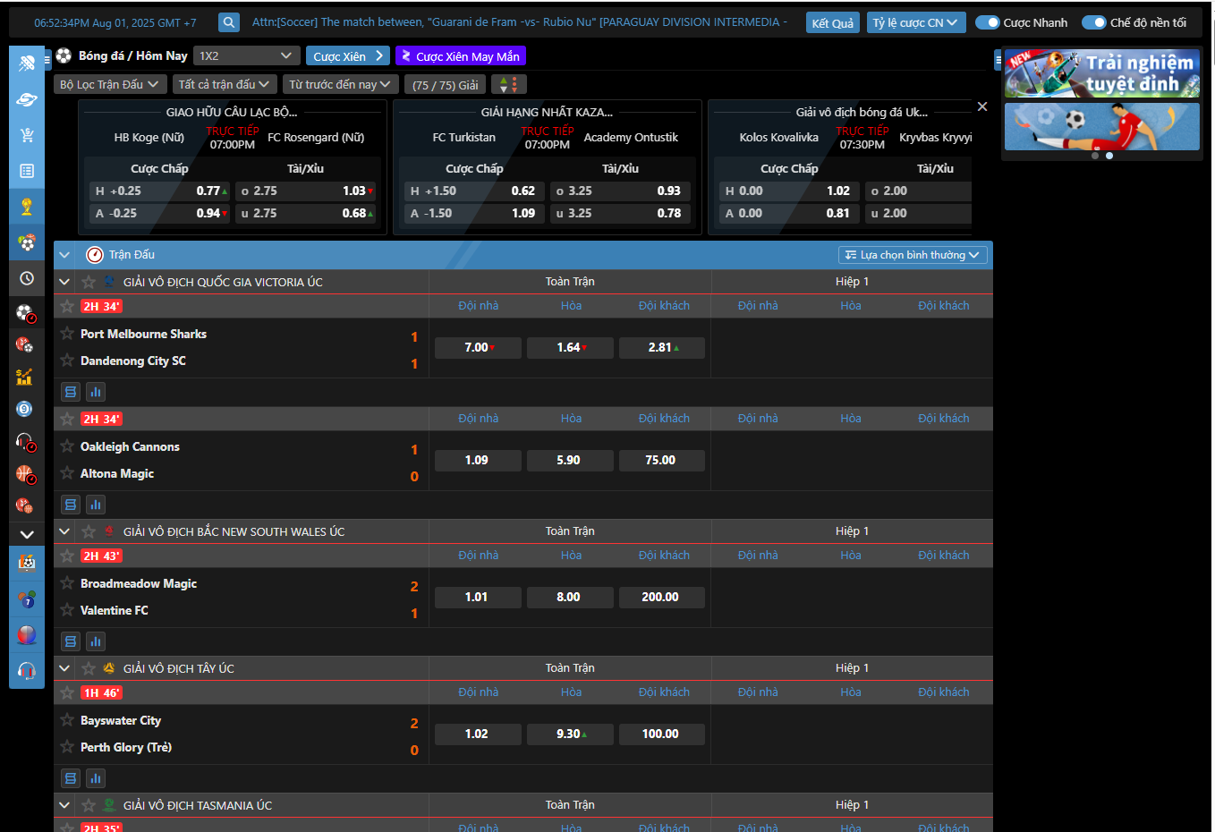 Kèo Châu Á OKKING – Bắt kèo chuẩn, thắng lớn mỗi ngày 2 Các tỷ lệ kèo trong kèo Châu Á